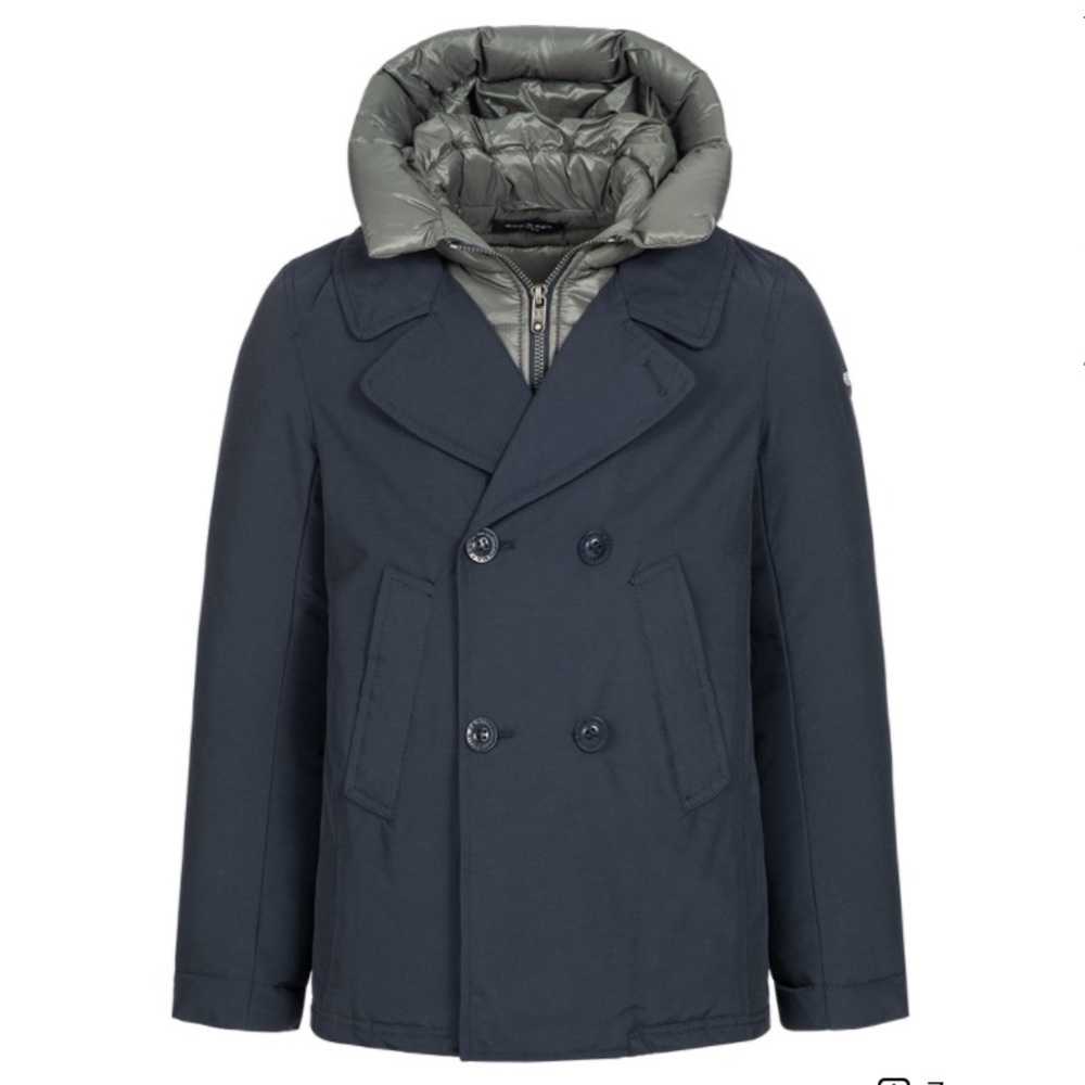 Eddie Pen Stone Down Jacket in dark blue small